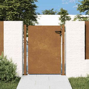 vidaXL Garden Gate 100x125 cm Corten Steel