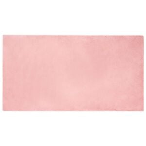 vidaXL Faux Rabbit Fur Rug Olite Pink 60 x 110 cm Polyester