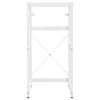 vidaXL Bathroom Washbasin Frame White 40x38x83 cm Iron