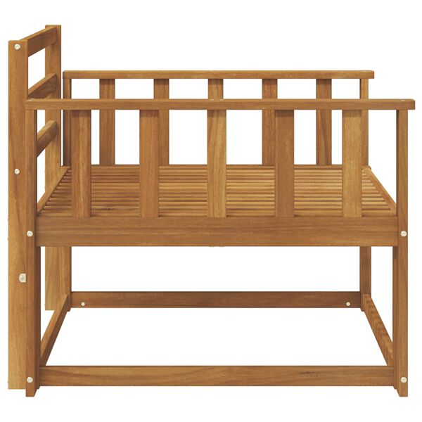 vidaXL Outdoor Middle Sofa Solid Acacia Wood Natural