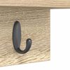 vidaXL Wall-Mounted Coat Rack with Shelf Sonoma oak 40 x 10.5 x 18 cm