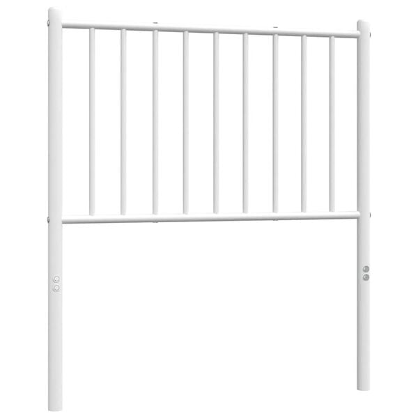 vidaXL Metal Replace Headboard White 75 cm