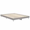 vidaXL Bed Frame without Mattress Grey Sonoma 140x190 cm Engineered Wood