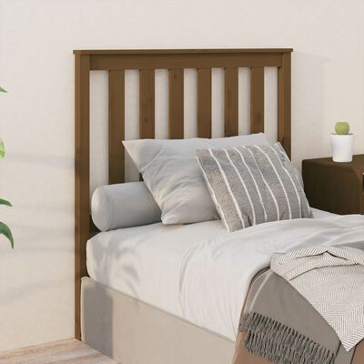 vidaXL Bed Headboard Honey Brown 96x6x101 cm Solid Wood Pine