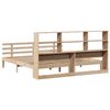 vidaXL Bookcase Bed without Mattress 180x200 cm Super King Solid Wood Pine