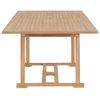 vidaXL Extending Garden Table 180-280x100x75 cm Solid Teak Wood