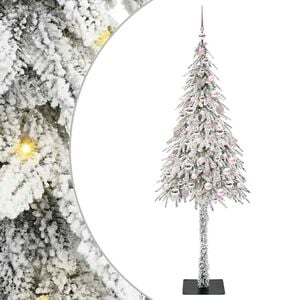vidaXL Christmas Tree with 300 LEDs White 180 cm PE and Steel