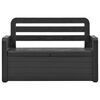vidaXL Garden Storage Bench 132.5 cm Plastic Anthracite