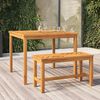 vidaXL Garden Dining Table 90x90x74 cm Solid Wood Acacia