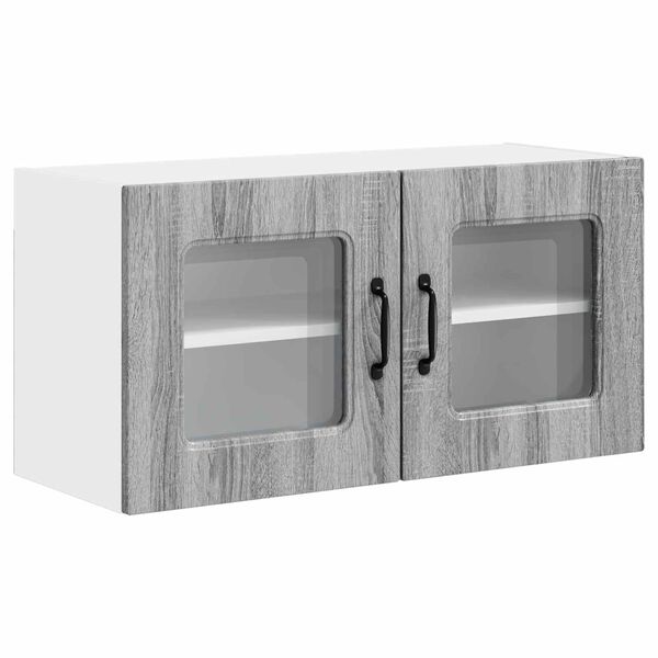vidaXL Kitchen Cabinet with Storage Kalmar Grey Sonoma 80 x 31 x 40 cm