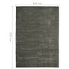 vidaXL Rug Washable Foldable Taupe 160x230 cm Polyester