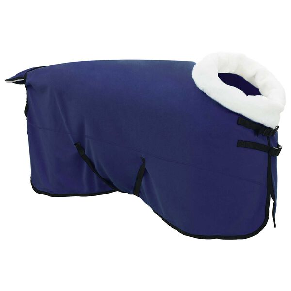 vidaXL Horse Blanket Navy Blue 155 cm Polar fleece