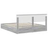 vidaXL Storage Bed Grey Sonoma 180 x 200 cm Engineered Wood