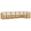 vidaXL Outdoor Sofa Set 6 pcs White Solid Acacia Wood