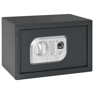 vidaXL Digital Safe with Lock Dark grey 31 x 20 x 20 cm Steel