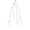 vidaXL Tree Light | Dark green, Cold white | PVC
