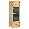 vidaXL Cabinet SKI Honey Brown 66 x 58.5 x 207 cm Solid Pine Wood