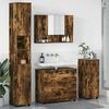 vidaXL Bathroom Furniture Set with Drawer with Shelf 4 pcs Smoked Oak