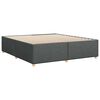 vidaXL Bed Frame without Mattress Dark Grey Super King Fabric