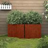 vidaXL Planters 2 pcs 42x40x39 cm Corten Steel