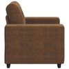 vidaXL Sofa Chair with Cushion Brown [Faux leather and Wood]