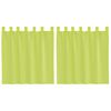 vidaXL Voile Curtains with Tab Top 2 pcs Apple Green