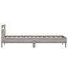vidaXL Bed Frame without Mattress with LED Lights Grey Sonoma 90x200 cm