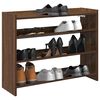 vidaXL Shoe Rack Brown Oak 80x25x62 cm Engineered Wood