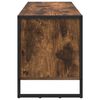 vidaXL Shoe Cabinet Smoke Oak 100 x 35 x 44 cm Engineered Wood