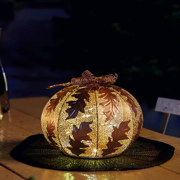 Luxform Battery-operated LED Garden Light Pumpkin Gold
