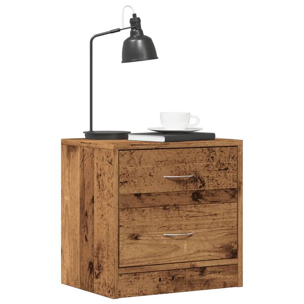 vidaXL Bedside Cabinets 2 pcs Old Wood 40x30x40 cm Engineered Wood