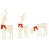 vidaXL Christmas Decoration Reindeer 3 pcs 90 LEDs Warm White