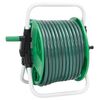 vidaXL Free Standing Green Hose Reel with 20 m Hose PVC