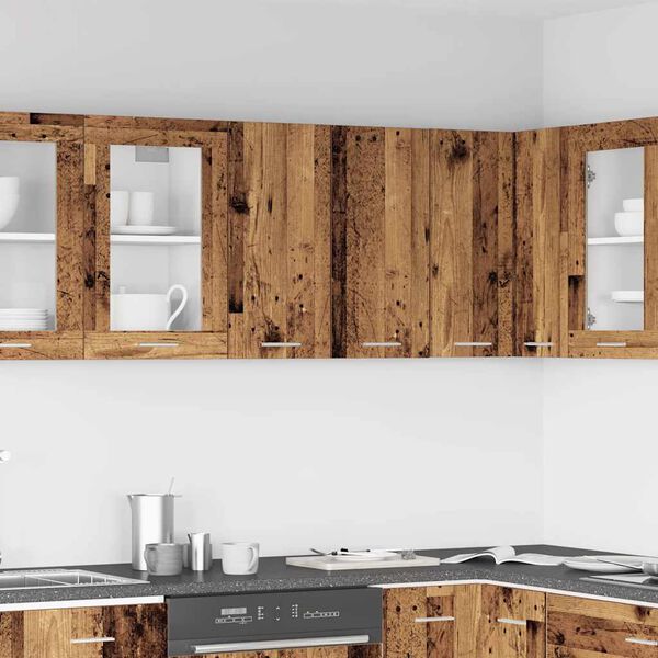 vidaXL Kitchen Wall Cabinet Lyon Old Wood 60x31x60 cm Engineered Wood