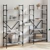 vidaXL Bookshelf Grey Sonoma 160x28.5x136.5 cm Engineered Wood