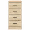 vidaXL Garage Storage Cabinet Sonoma Oak 40x51x85 cm Solid Wood Pine
