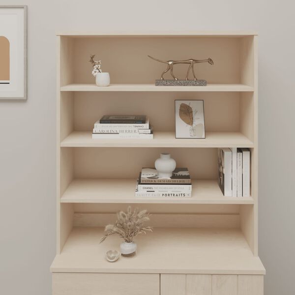 vidaXL Top for Highboard HAMAR Honey Brown 90x30x100cm Solid Wood Pine