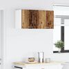 vidaXL Hanging Cabinet 2 pcs Old Wood and White 40 x 31 x 40 cm