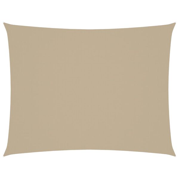 vidaXL Sunshade Sail Oxford Fabric Rectangular 5x7 m Beige