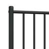 vidaXL Metal Replace Headboard Black 90 cm