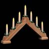 vidaXL Christmas Candle Bridge 3 pcs Brown 39.5 x 5 x 29 cm