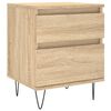 vidaXL Bedside Cabinets 2 pcs Sonoma Oak 40x35x50 cm Engineered Wood