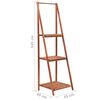 vidaXL Plant Stand Cedar Wood 45x40x145 cm