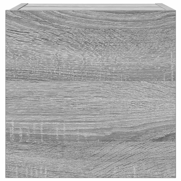 vidaXL Wall Mounted TV Cabinet Grey Sonoma 30.5x30x30 cm