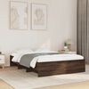 vidaXL Bed Frame without Mattress Brown Oak 120x190 cm Small Double Engineered Wood