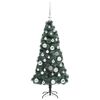 vidaXL Artificial Pre-lit Christmas Tree with Ball Set Green 120 cm