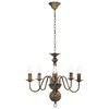 vidaXL Chandelier Antique Black 5 x E14 Bulbs