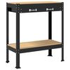 vidaXL Work Benches with Drawer Black 81 x 41 x 91 cm Engineered Wood