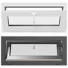 vidaXL Basement Window RISOR 90 x 40 cm PVC and Glass Anthracite