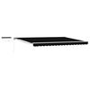 vidaXL Electric Retractable Awning Black and White 4 x 3 m